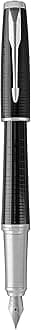 Parker Urban Fountain Pen, Fine Nib with Blue Ink Refill Fine nib black