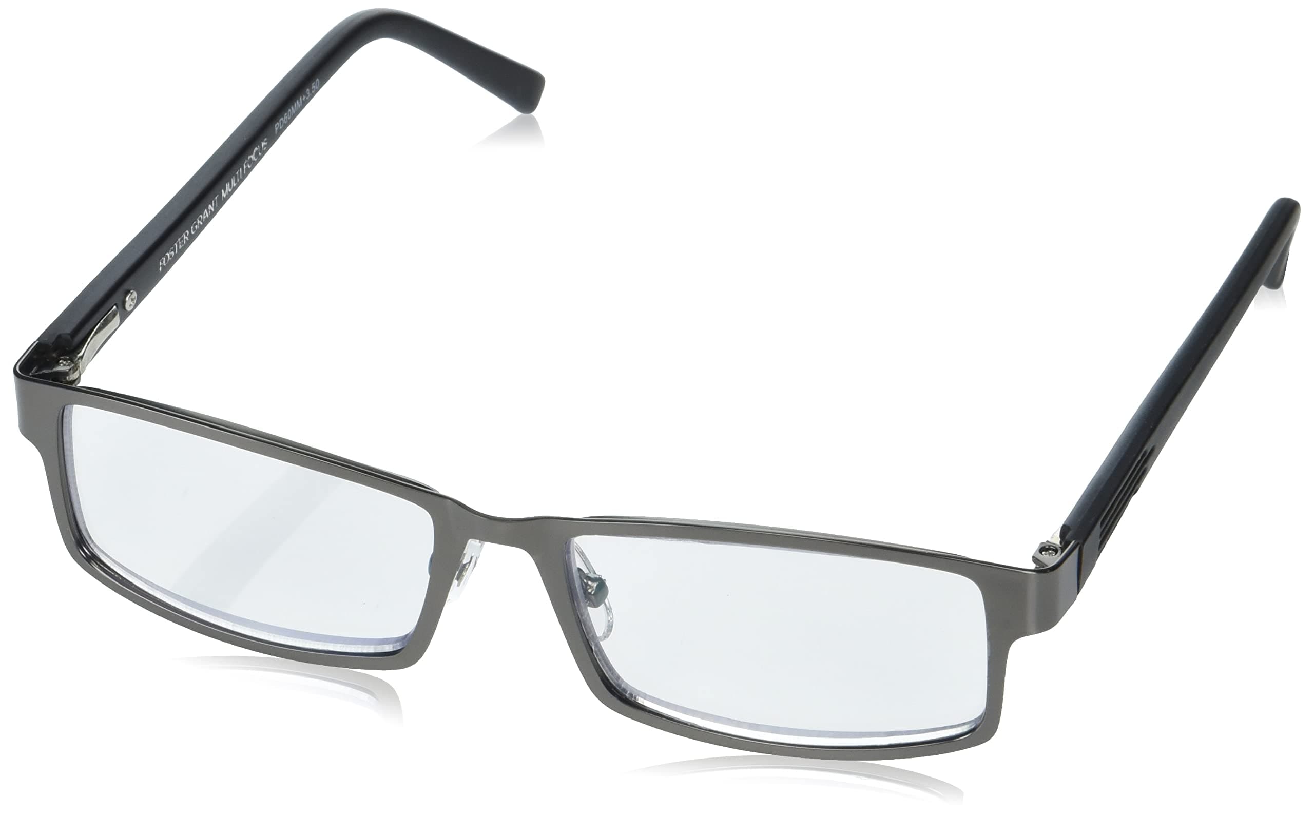 Foster GrantMen's Sawyer Multifocus Rectangular Reading Glasses