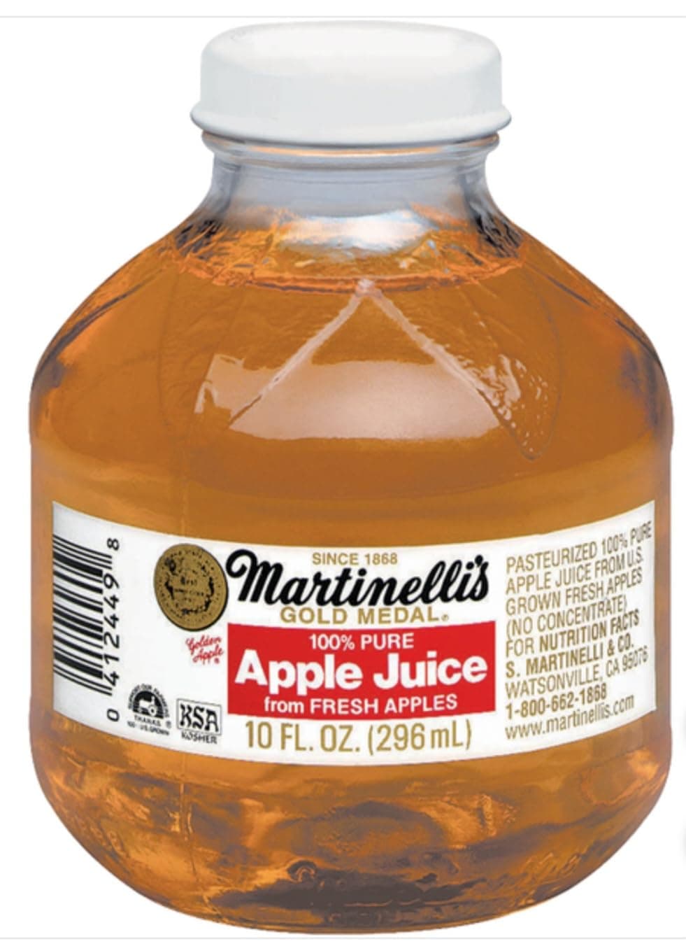 Martinellis Apple Juice Premium. 100% Pure Juice | 10 Fl Oz Pet Bottles | Pack of 24