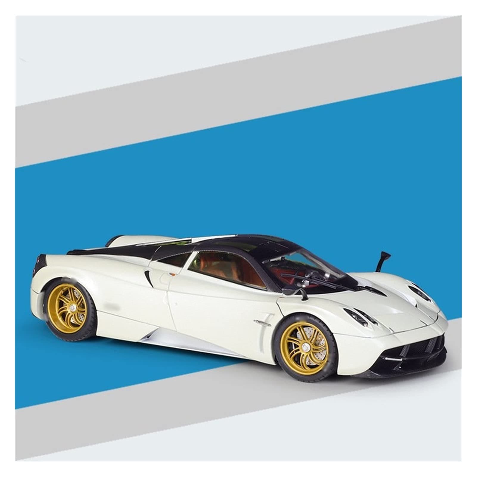 TGSM Car Model 1:18 for P-agani for Huayra Alloy Automobile Model Collectible Model Static Die Cast Decoration (Color : White)