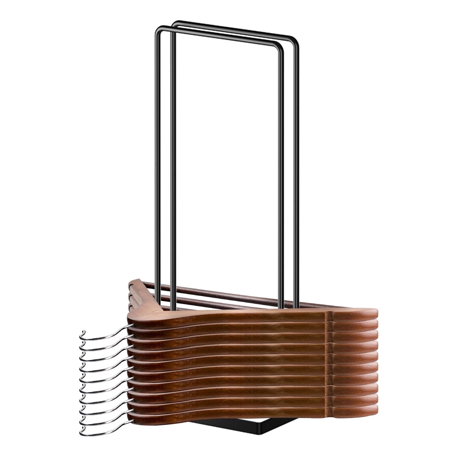 Hanger Organizer Stacker, Clothes Hanger Holder for Closet Laundry Room, Hange Stacker Hold up 110 Wire Hangers for Storage Organizer, Hanger Rack Stand for Adult Child Velvet Pants Hangers