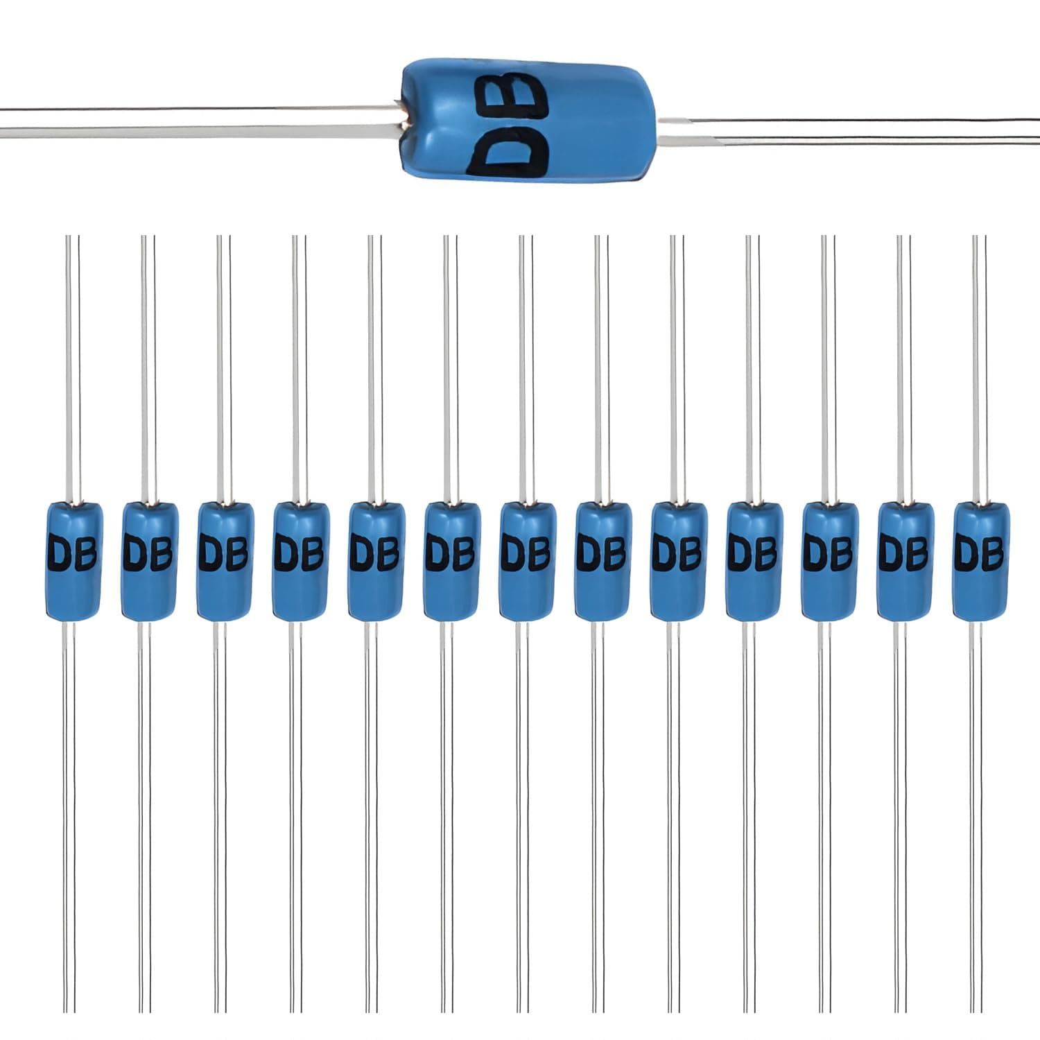 (Pack of 100 Pieces) Chanzon DB3 DIAC Bidirectional Trigger Diode 2A 32V 150mW DO-35 (DO-204AH) DB-3 Axial Silicon Diodes