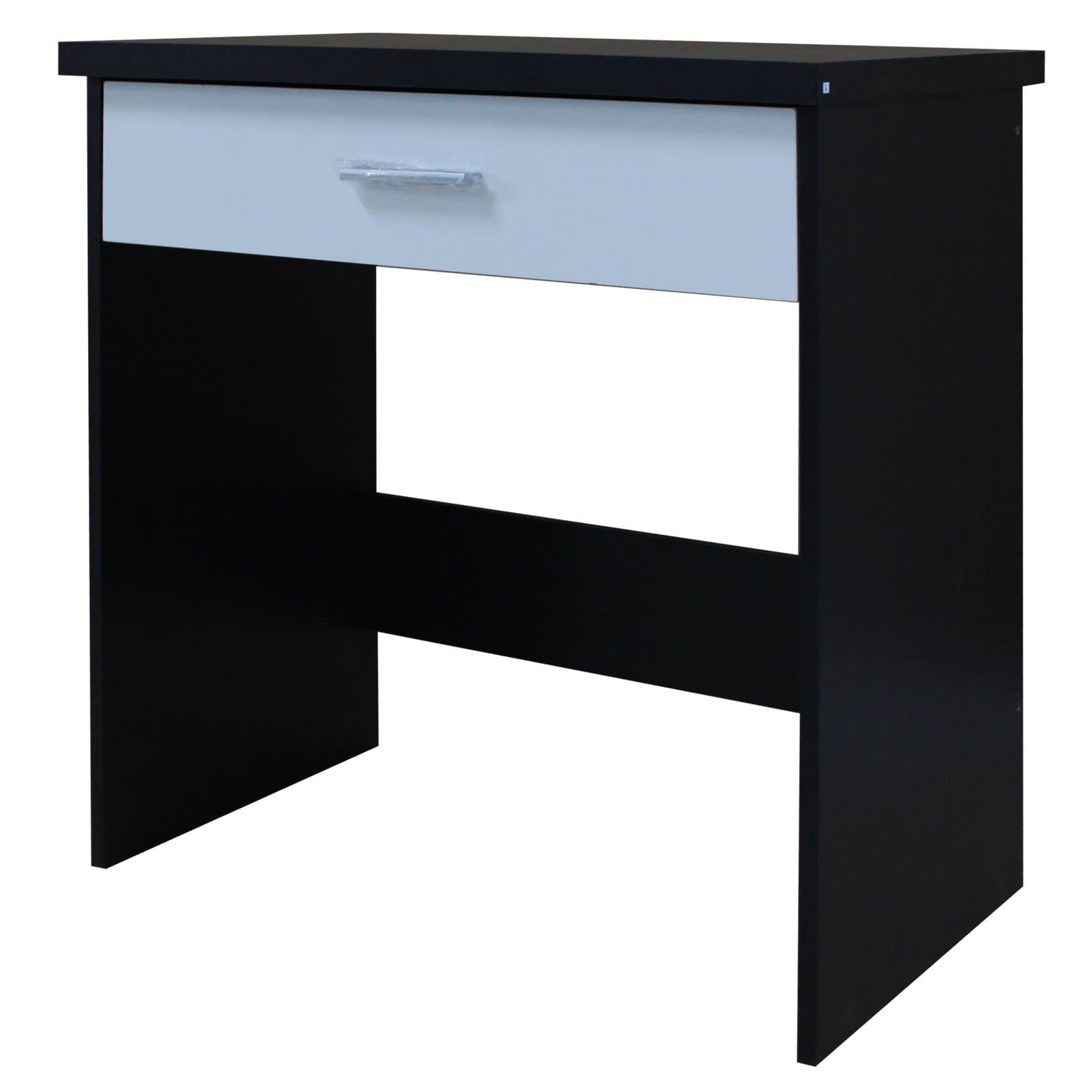 Absolute Deal Computer Desk with Drawer Storage for Home Office, Wood, Black/White, 70 x 45 x 75 cm