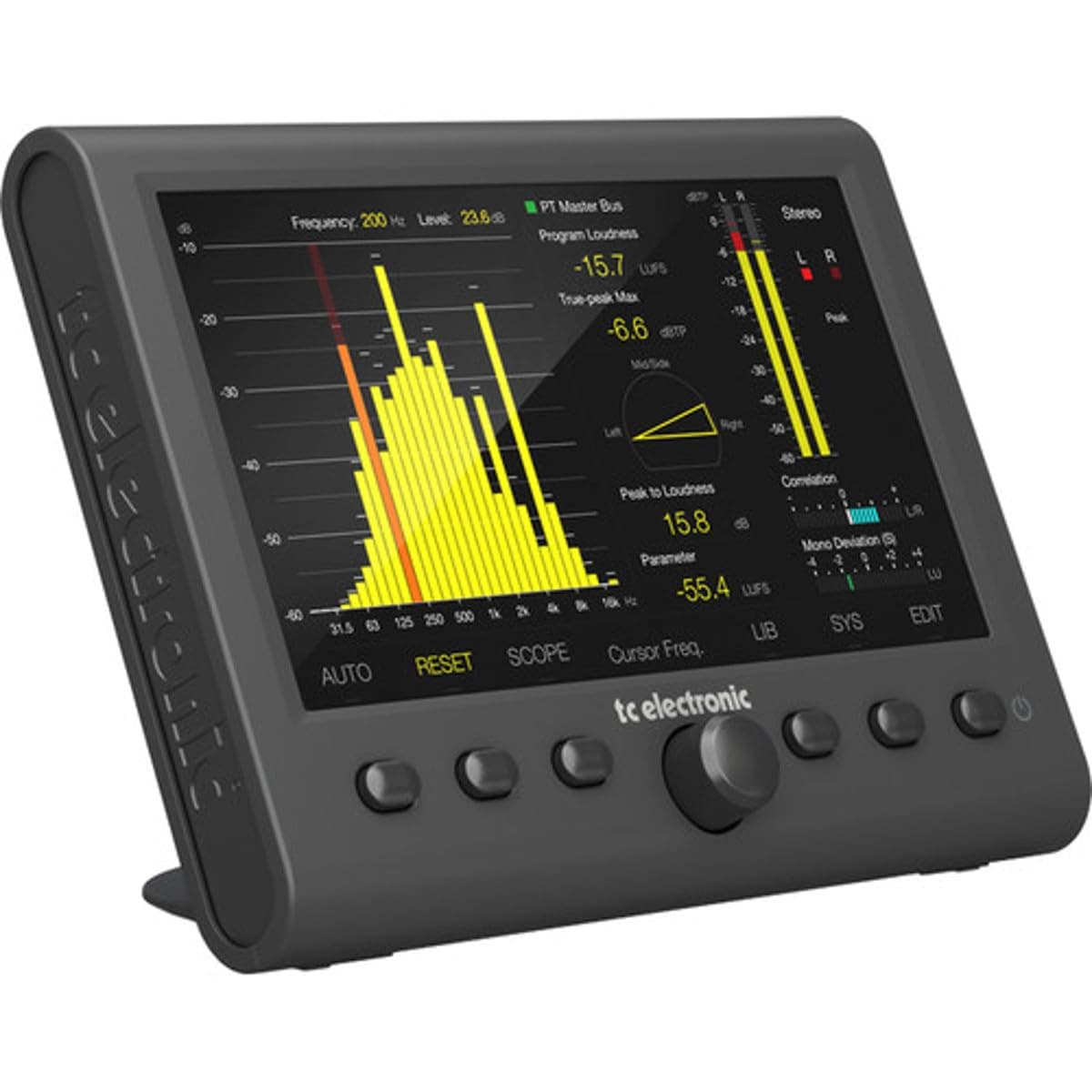 CLARITY M STEREO Stereo Audio Meter with 7" High Resolution Display and USB Connection for Plug-In Metering