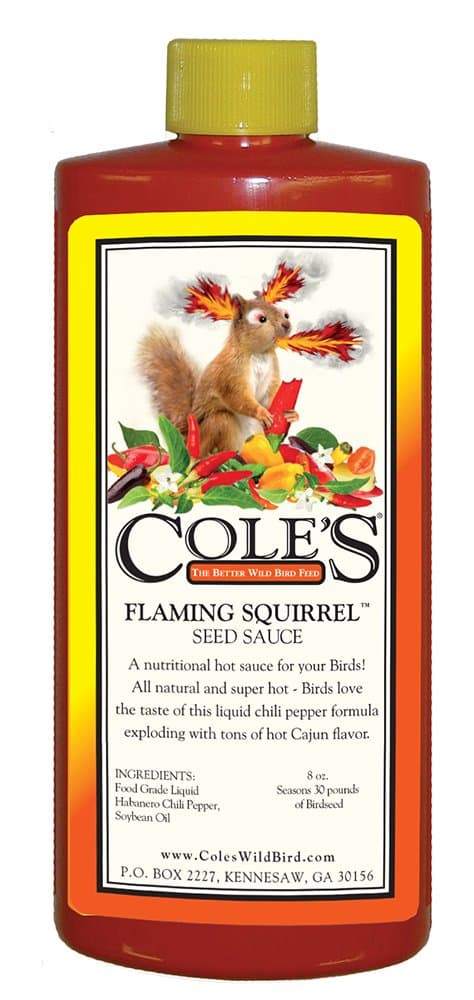Cole's Wild Bird Products FS08 Flaming Squirrel Seed Sauce, 8-Ounce