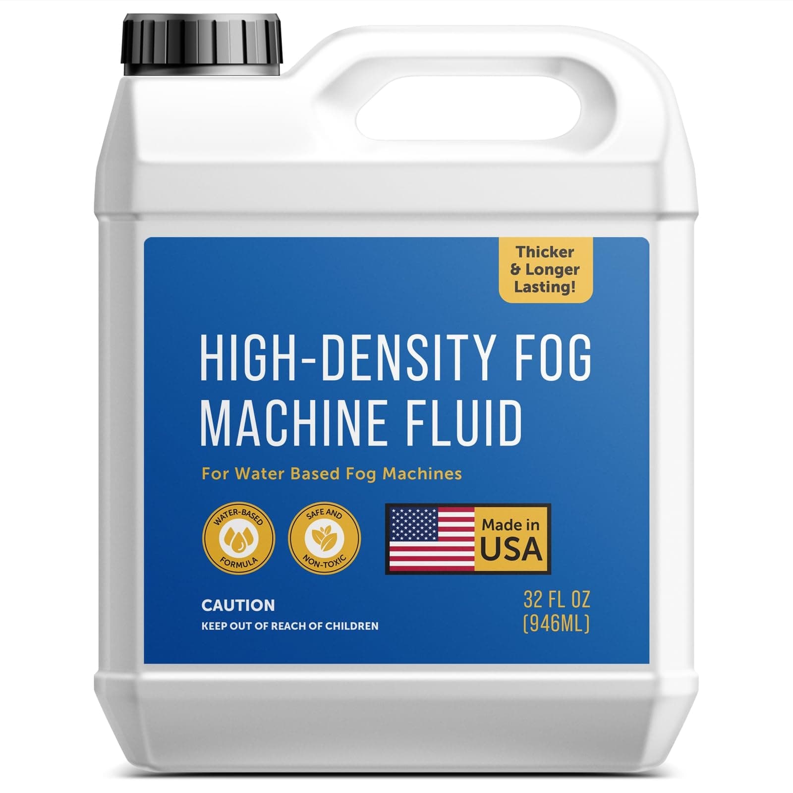 Maplefield High-Density Halloween Fog Machine Fluid - 32 oz - Great for Haunted Houses, Spooky Party Decor, and Outdoor Events - Long-Lasting Water-Based Formula - Compatible with 700+ Watt Machines