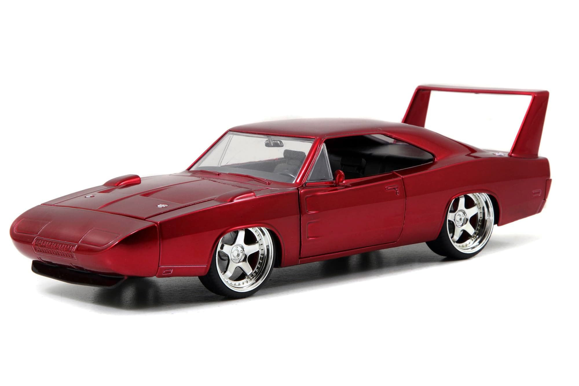 Jada 253203029 1969 Dodge Charger Fast And The Furious Diecast Replica Car, Daytona Red, standard size