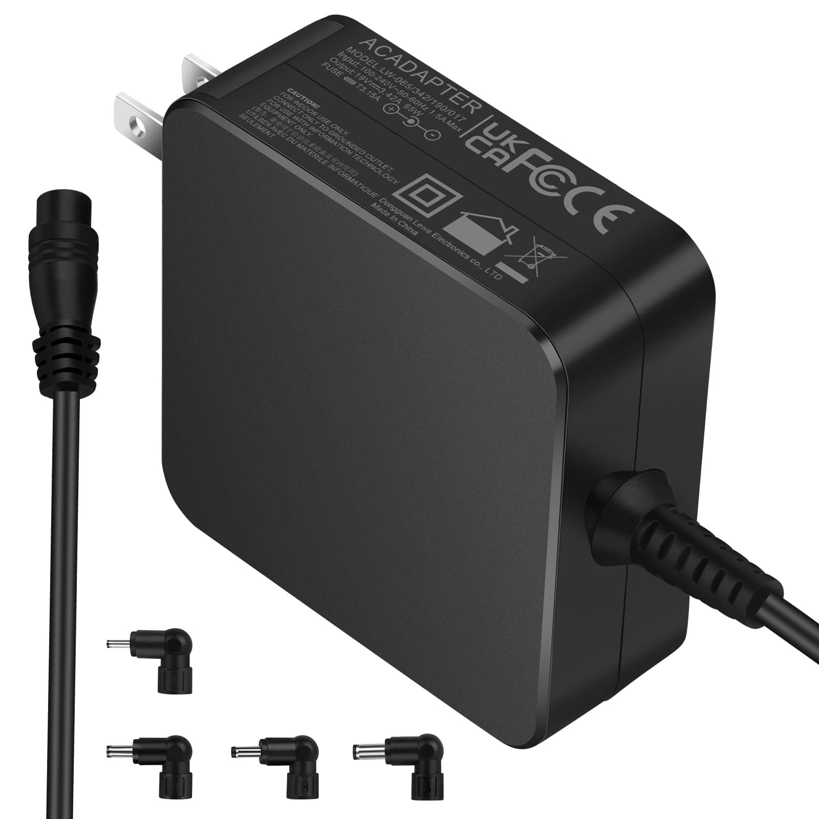 65W 45W 33W Laptop Charger Compatible with Asus with 4 Round Connector (3.0x1.1mm, 4.0x1.35mm, 4.5x3.0mm, 5.5x2.5mm)