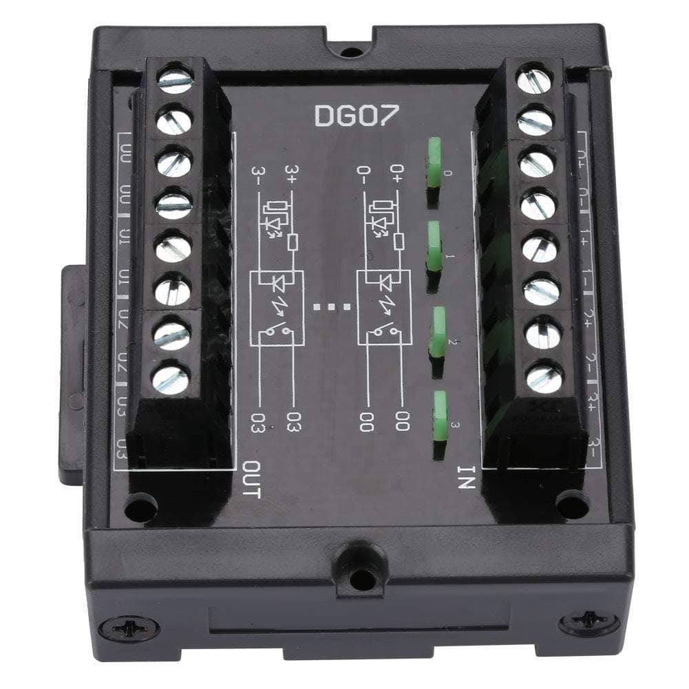 NPN To PNP Level Conversion Device, NPN To PNP Level Converter Level Shift 4 Channel DC 10-28V DG07 Small Load for Signal Conversion