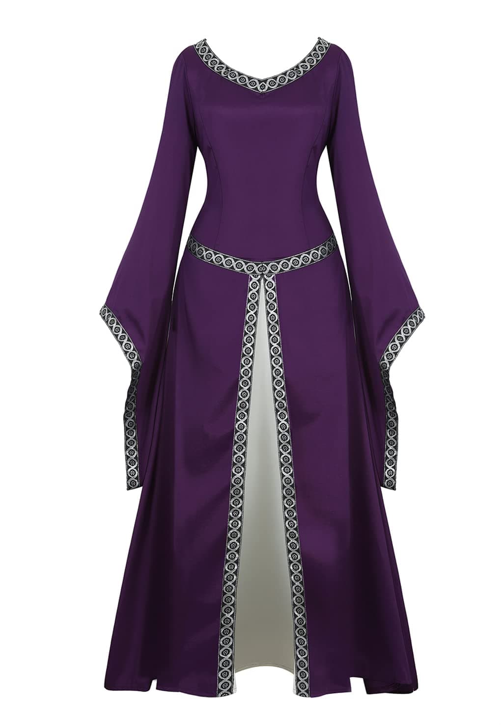 Womens Renaissance Costumes Medieval Irish Dress Victorian Retro Gown Cosplay Long Dress