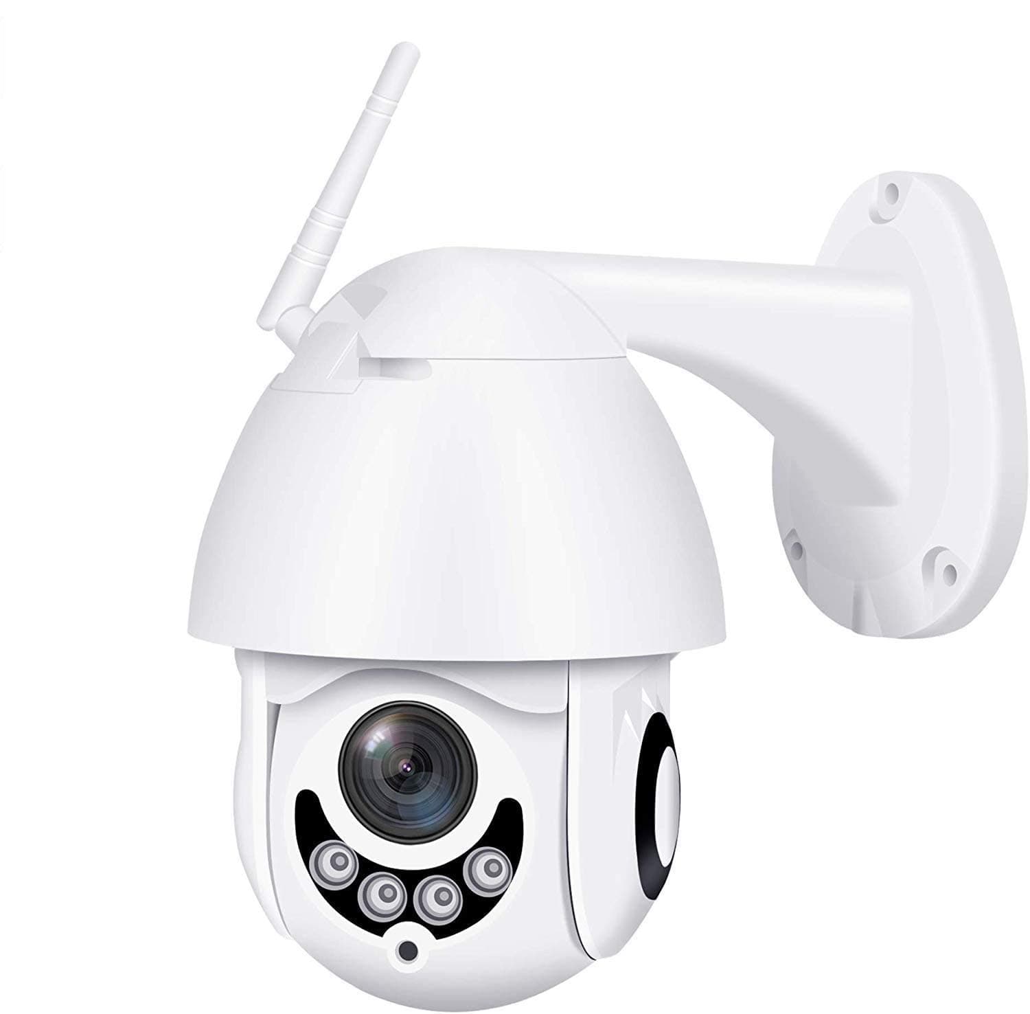 2020 Upgraded Full HD 1080P Security Surveillance Cameras Outdoor Waterproof Wireless PTZ Camera with Night Vision - IP WiFi Cam Surveillance Cam Audio Motion Activated (White)