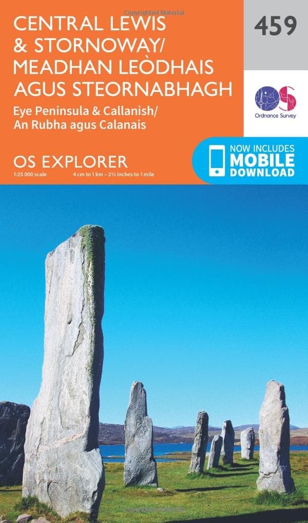 Central Lewis & Stornoway/Meadhan Leòdhais agus Steornabhagh Map | Eye Peninsula & Callanish/An Rubha agus Calanais | Ordnance Survey | OS Explorer ... Scotland | Walks | Hiking | Maps | Adventure