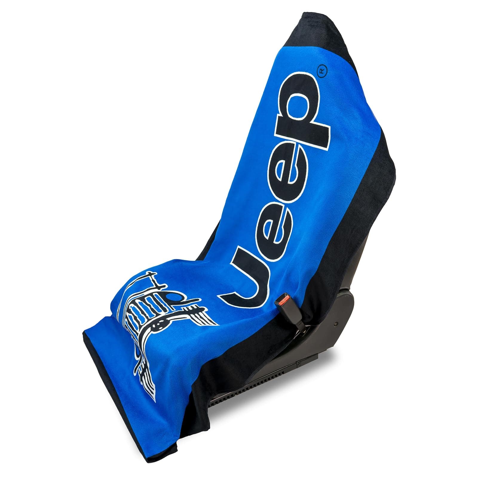 Seat Armour Jeep Seat Towel - Universal Fit Soft Machine Washable Jeep Towel - Easy Install, Multipurpose Towel2Go Seat Cover for Jeep - Blue