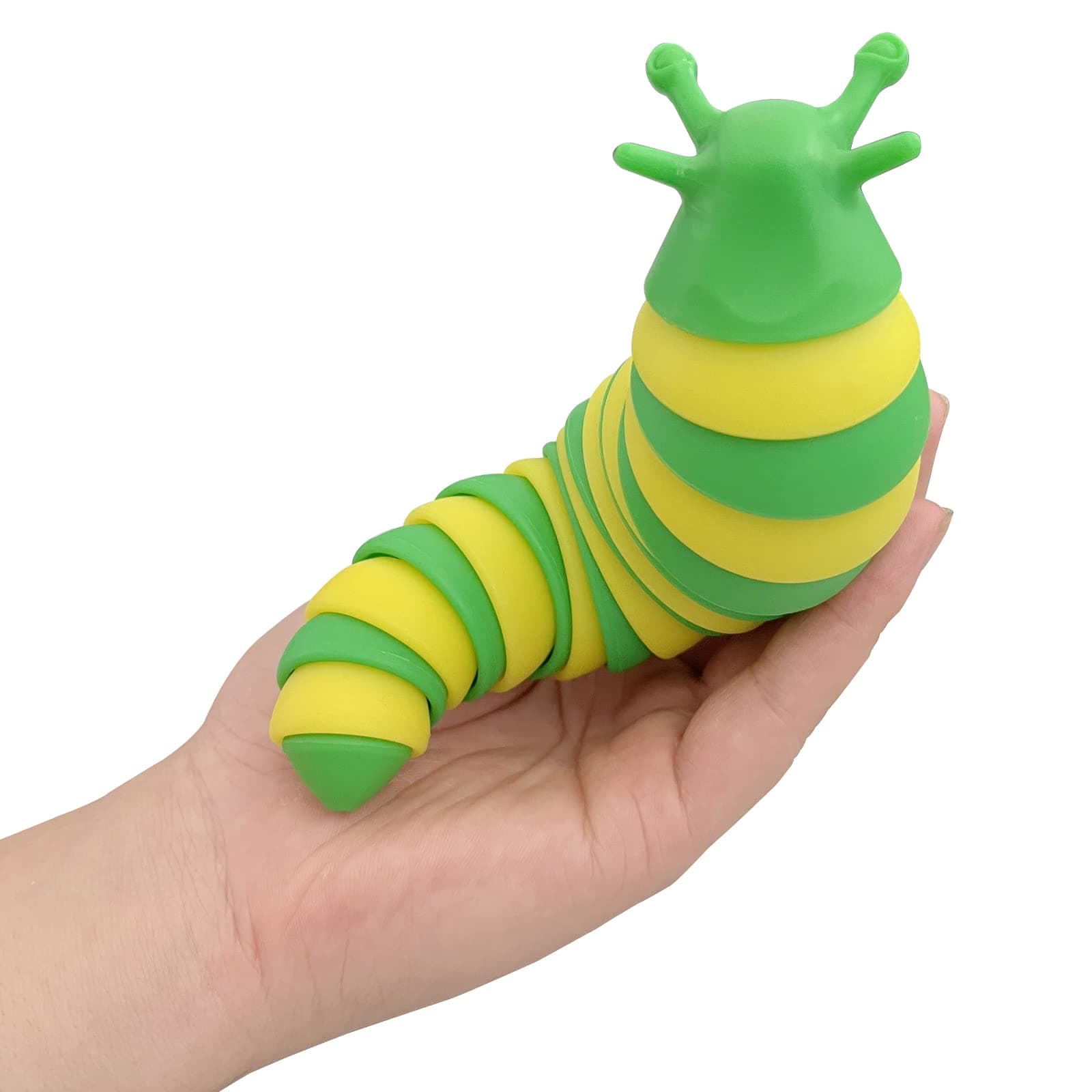 Slug Fidget , 3D Sensory Slug Fidget Toy, Articulated Slug Fidget Toy, Relief Slug Toys, Best Christmas Holiday Birthday Gifts for Toddler,Baby,Kids,Boys&Girl