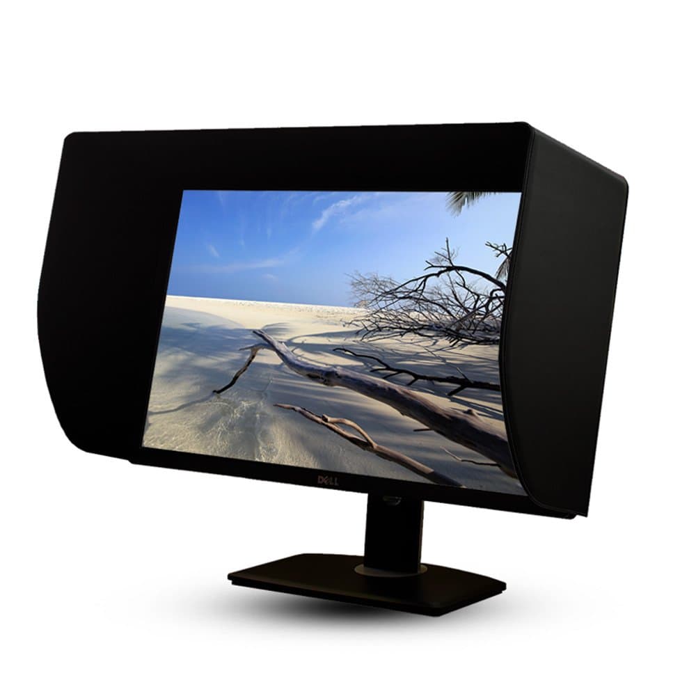 27E 27 inch LCD LED Video Monitor Hood Sunshade Sunhood for Dell HP Viewsonic Philips Samsung LG EIZO NEC ASUS ACER BENQ AOC LENOVO and Fits Monitor Frame Width 635-655mm