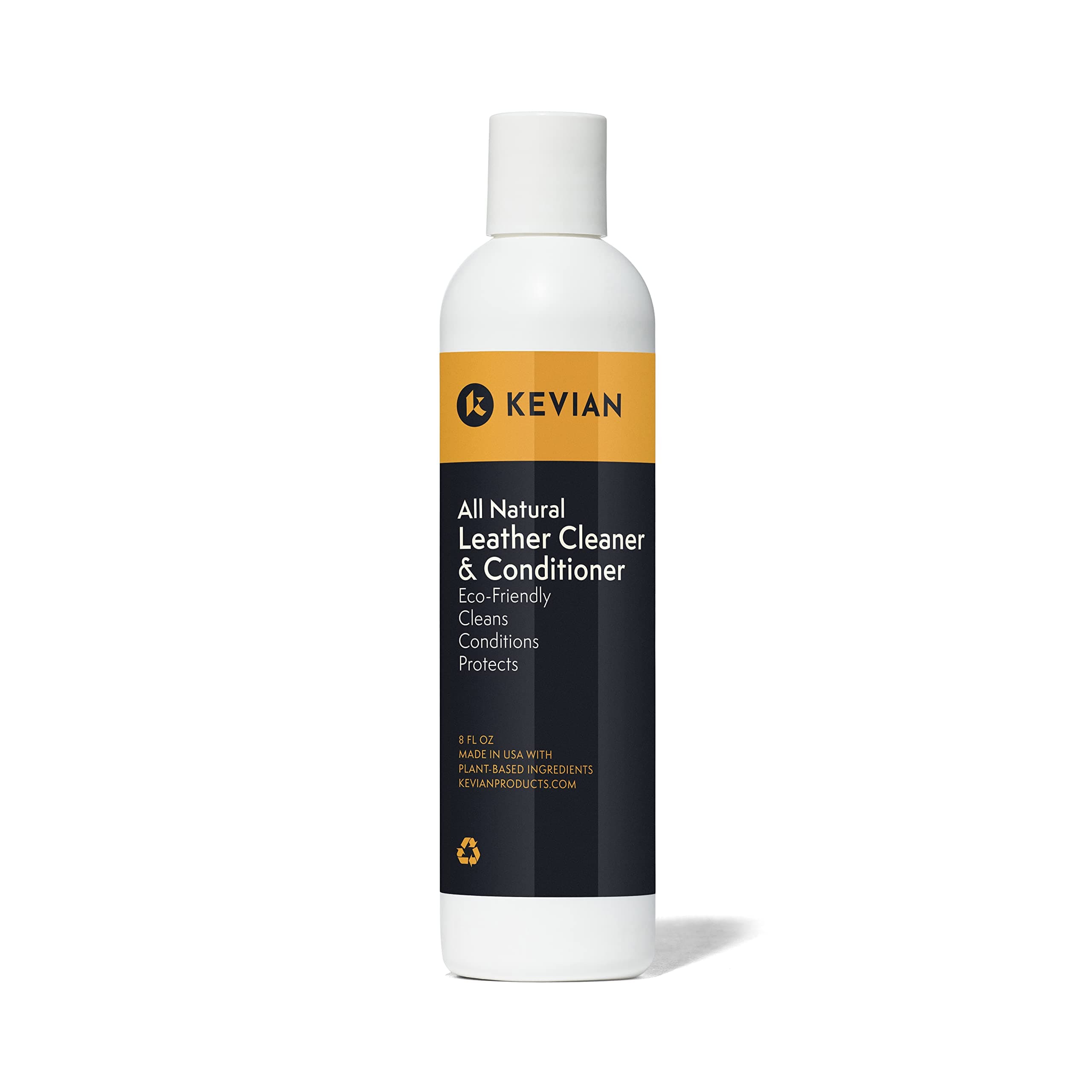 Leather Cleaner & Conditioner - Auto Interior Detailing, Furniture, Upholstery, Sofa, Couch, Handbag, Purse, Shoe, Boot, Jacket, Car Seat Care, Protector and Restoration - 8 oz.