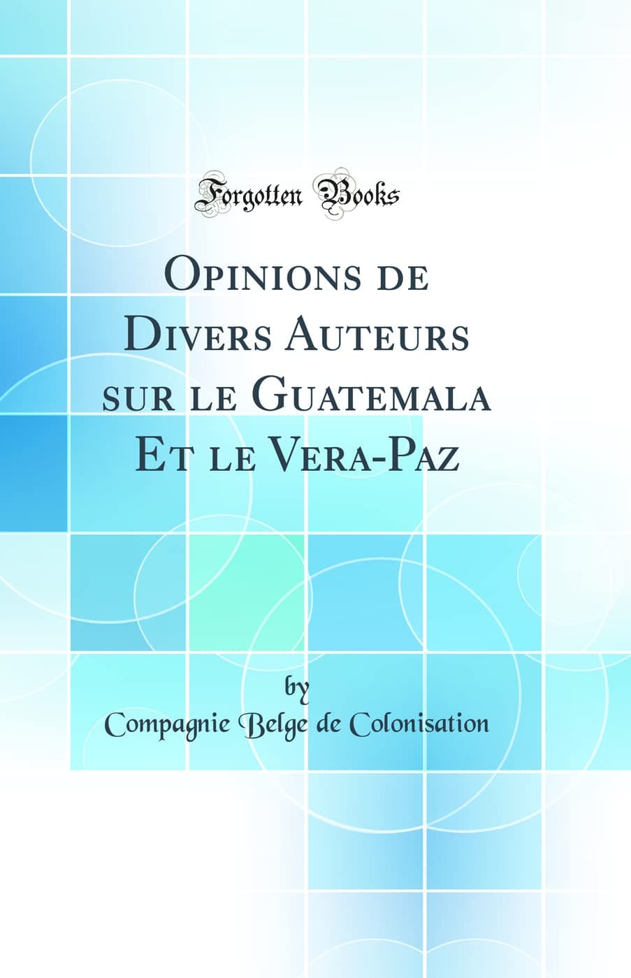 Opinions de Divers Auteurs sur le Guatemala Et le Vera-Paz (Classic Reprint)