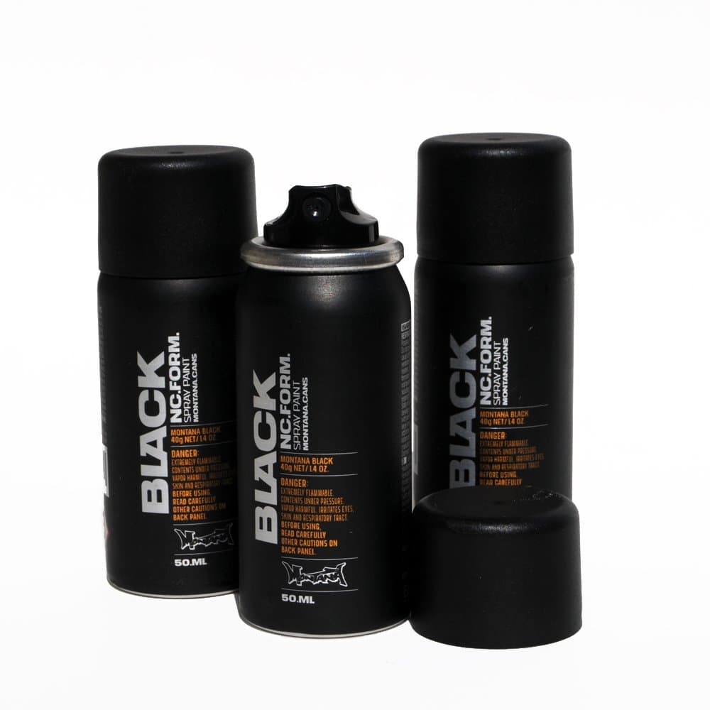Montana Black Mini 50ml Spray Paint set of 3