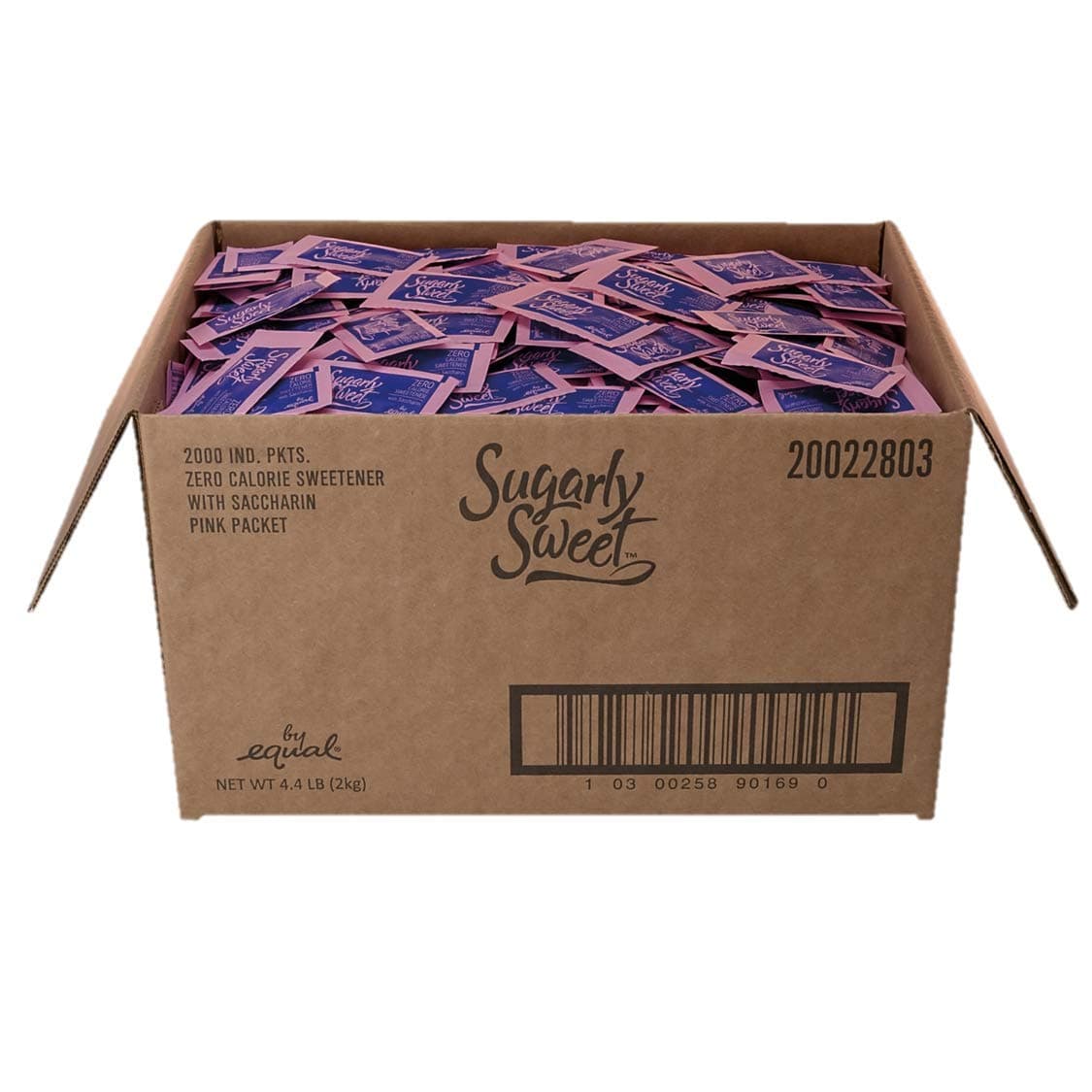 SUGARLY SWEET Zero Calorie Sweetener Packets with Saccharin, Sugar Substitute, Sugar Alternative, Pink Sweetener Packets, 2,000 Packets