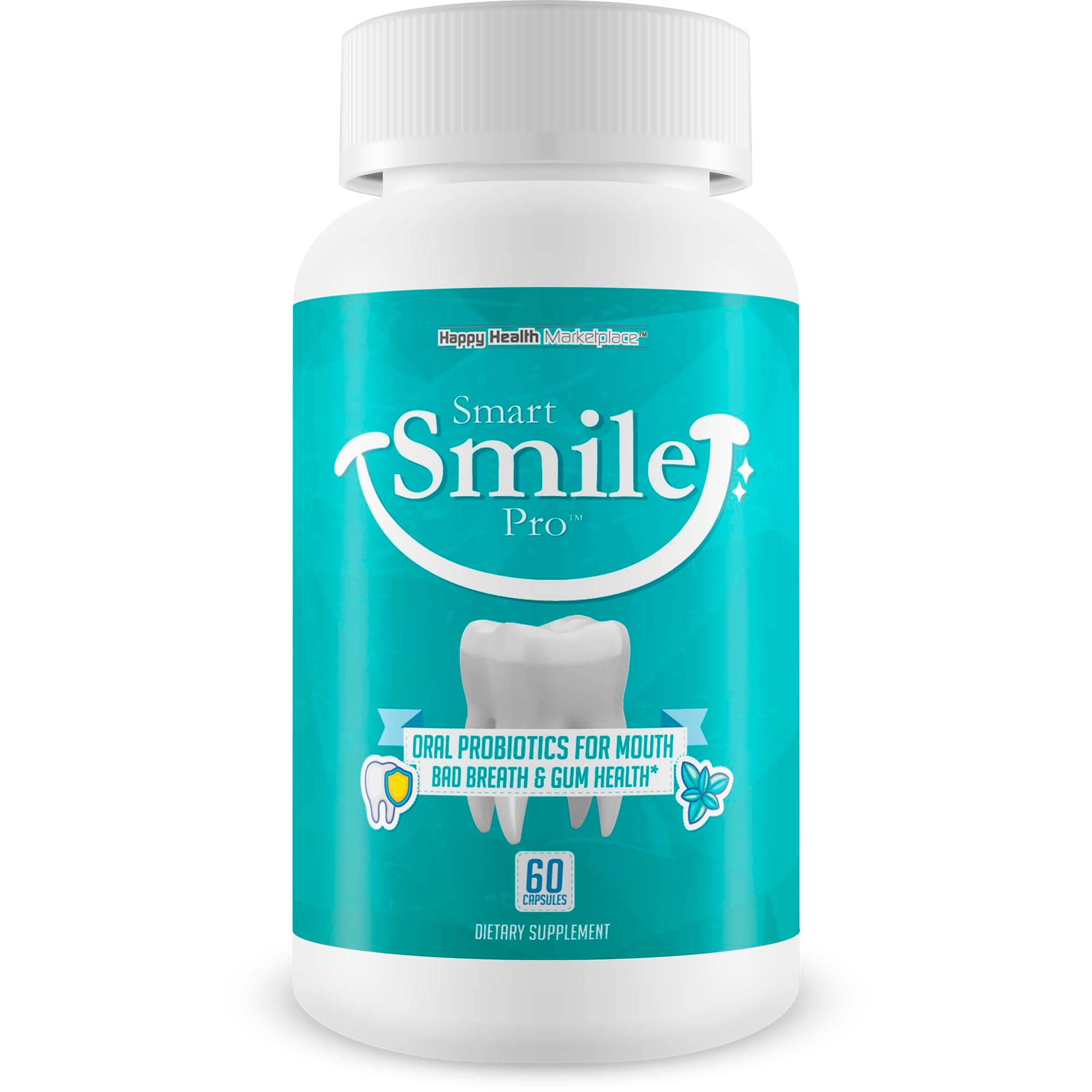 Smart Smile Pro - Our Best Oral Probiotics for Teeth and Gums - Oral Dental Probiotics - Probiotics for Teeth Health Supplement - Oral Probiotic Teeth Supplement - Probiotic Teeth Vitamins Supplements