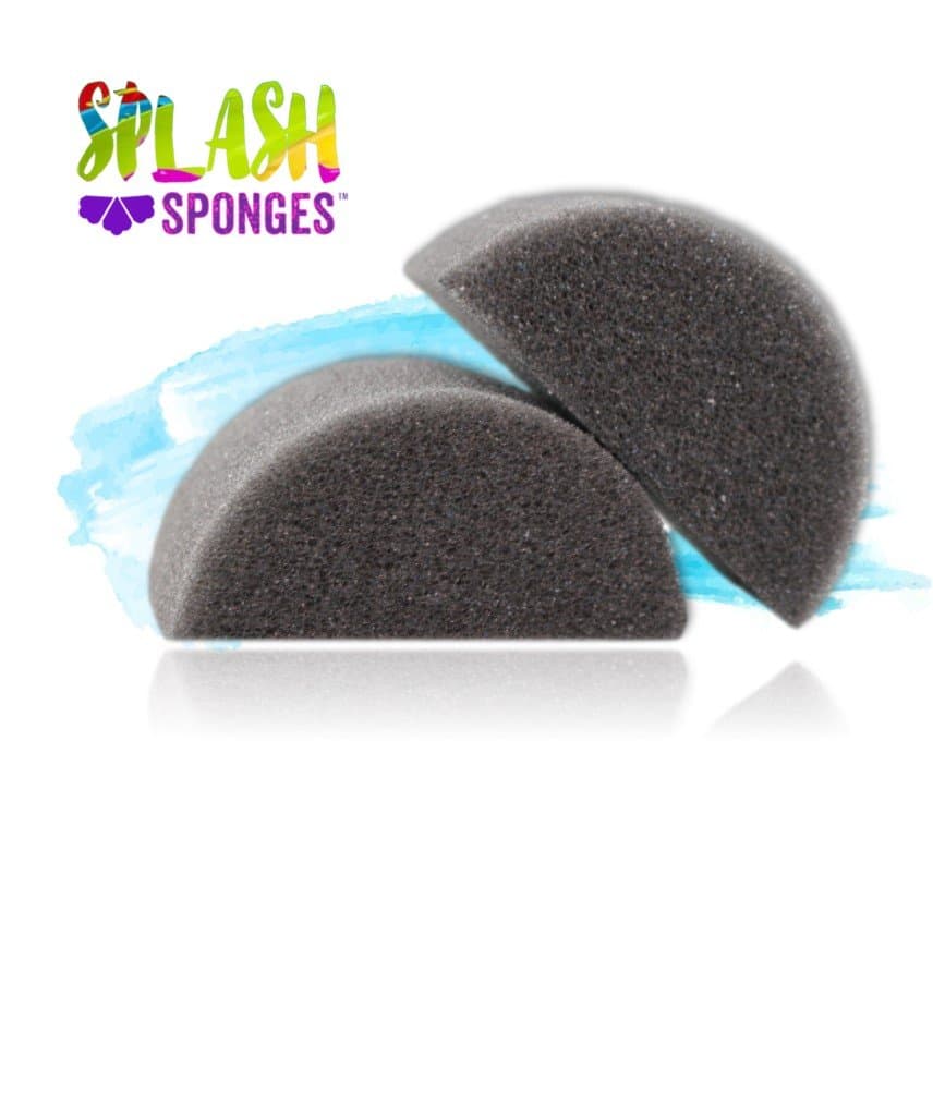 Splash Face Paint Sponge by Jest Paint - Half Moon (2 pieces)