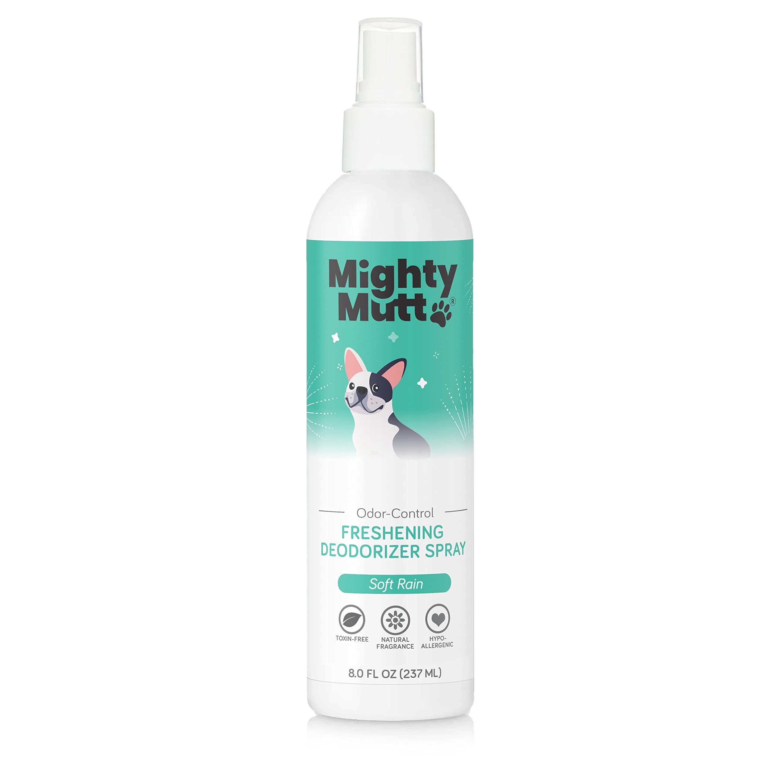 Natural Deodorizing Dog Spray | Odor Control and Freshening | Dog Spray for Smelly Dogs | Hypoallergenic, Calming and Moisturizing | Soft Rain, 8oz