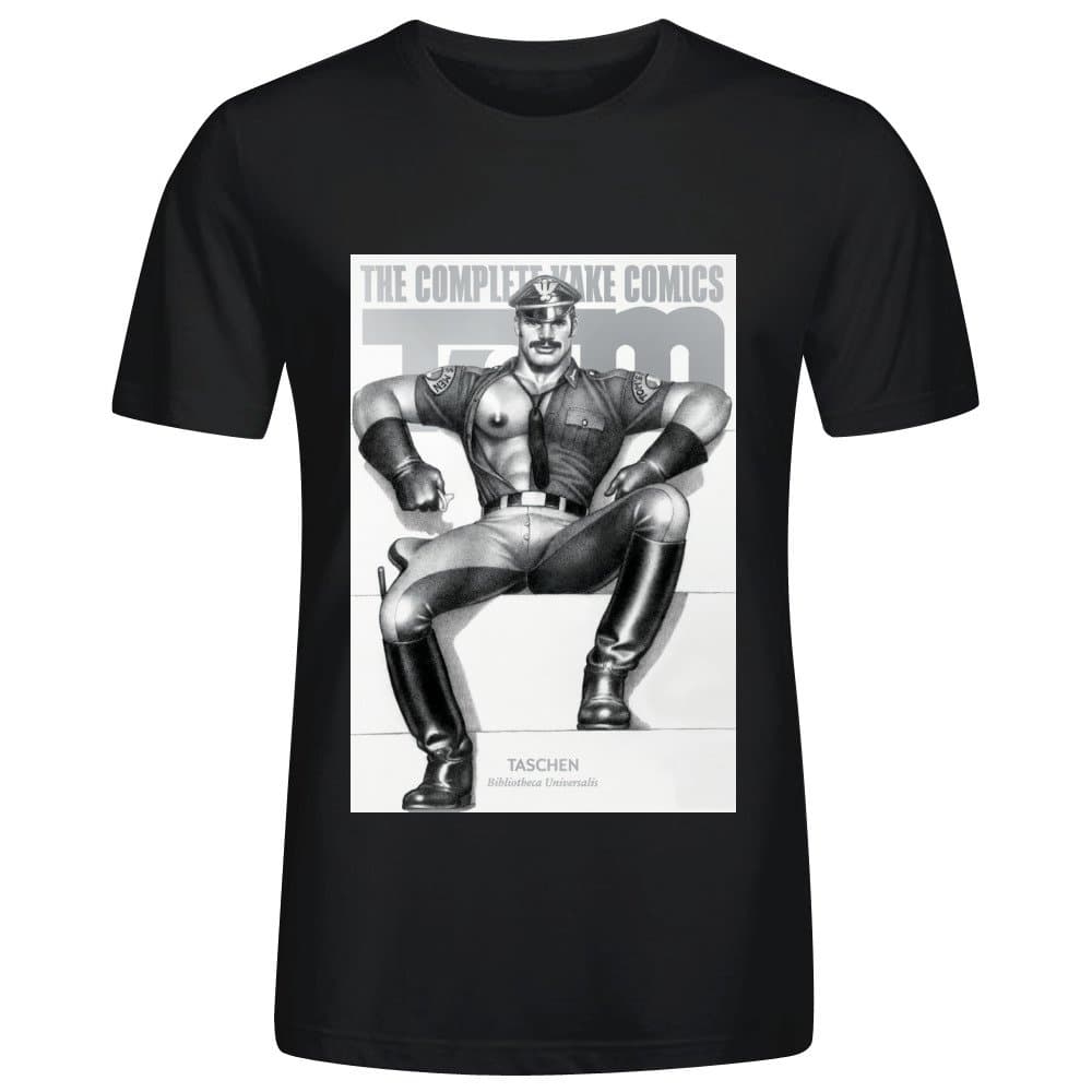 Personalized Tom of Finland The Complete Kake Comics Men T-shirt Cotton O neck Black