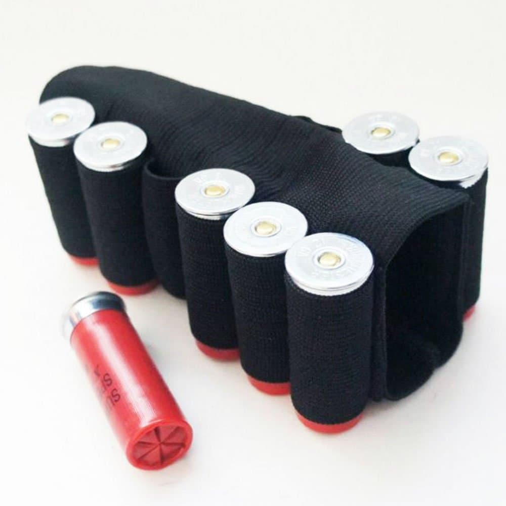 Shotgun Buttstock 8 Cartridge Shell Holder Butt Stock Carrier 12/20 Gauge
