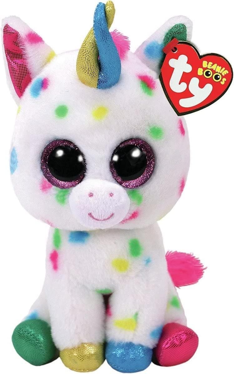 Beanie Boo HARMONIE - Speckled Unicorn, 6" regular size