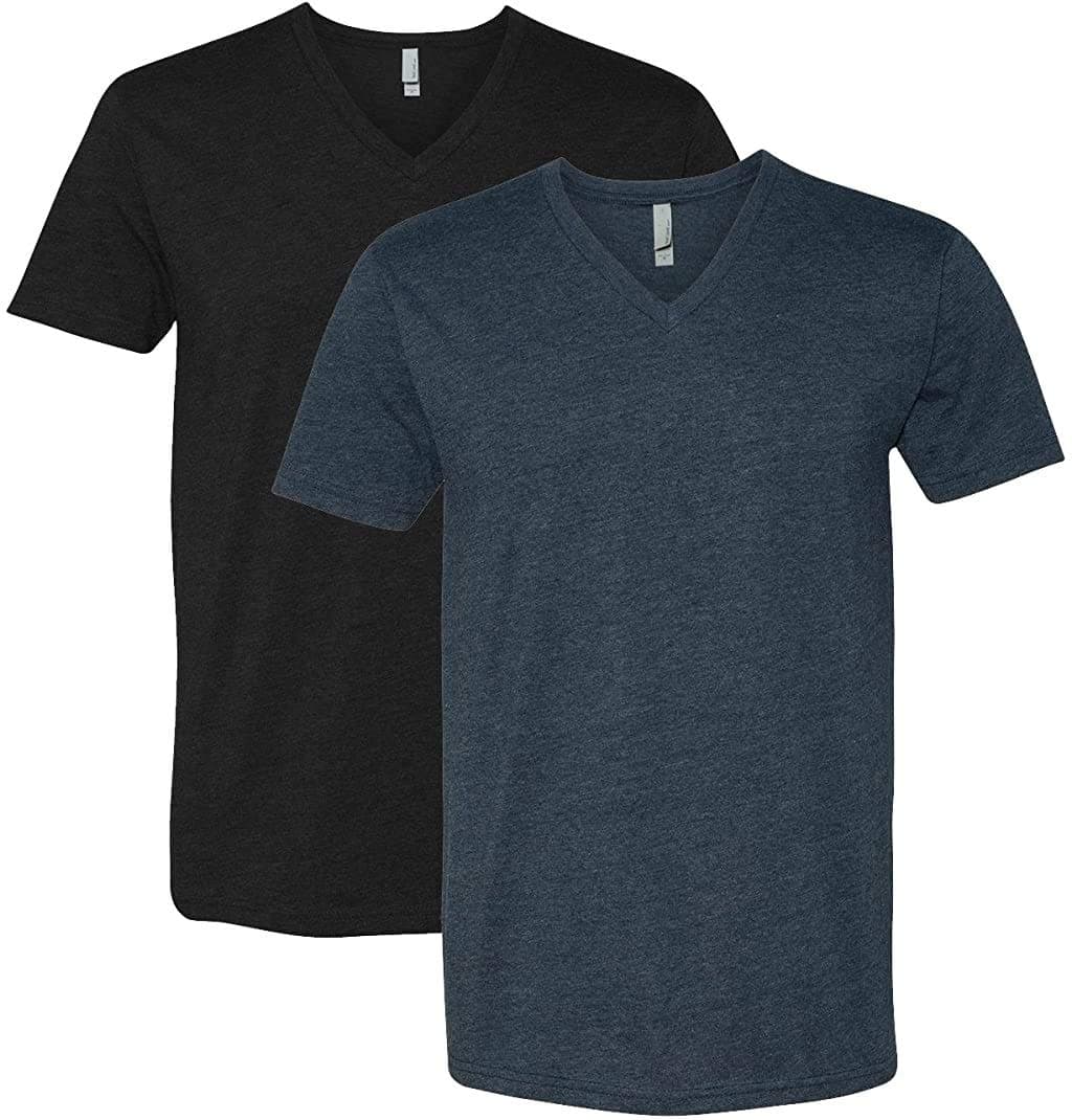 Apparel Men's CVC V-Neck T-Shirt - 6240