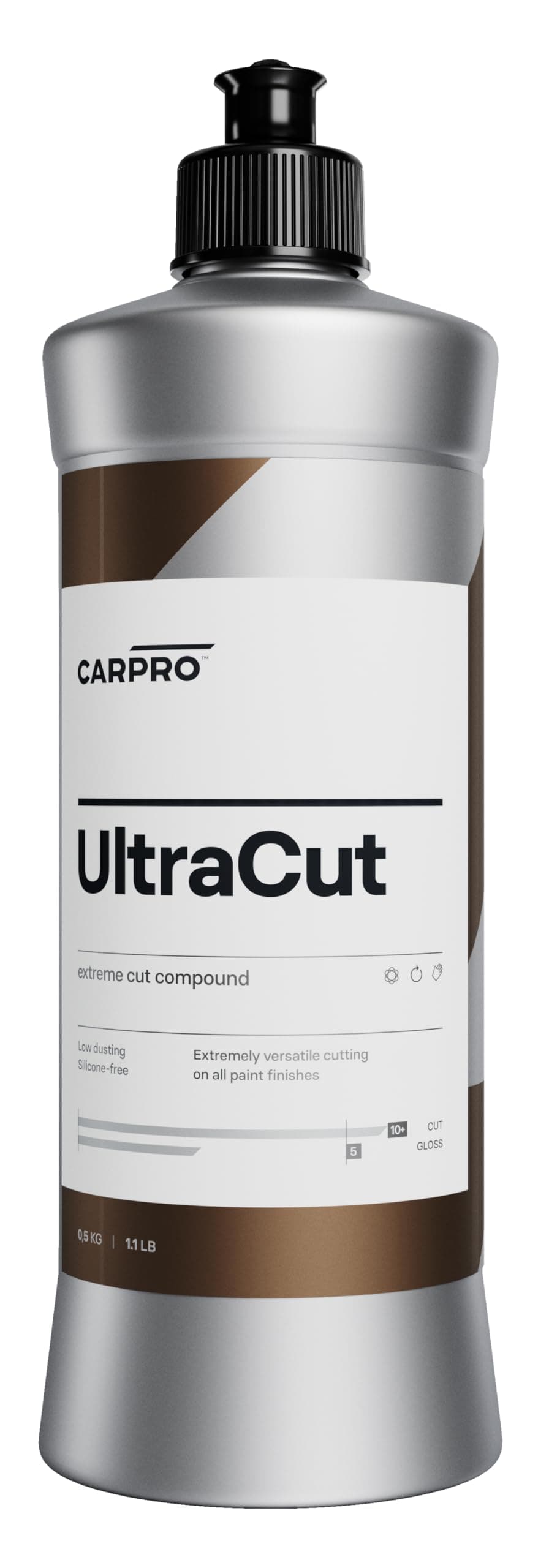 UltraCut - 500ml - Extreme Cut Compound, Low Dusting, Minimal Hazing, for Rotary or DA Polishing with Long Work Time