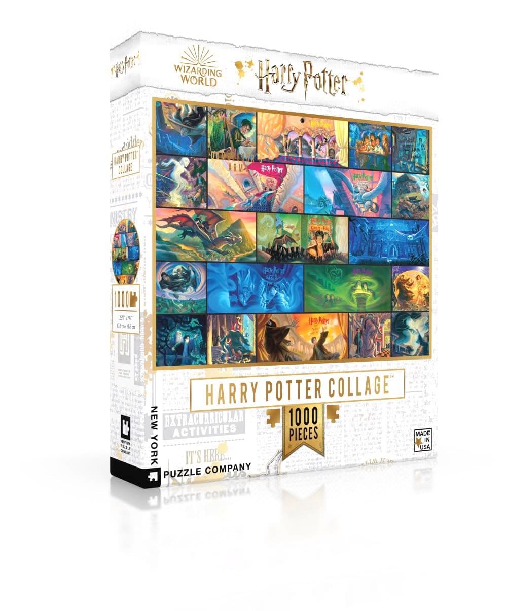 Harry Potter Harry Potter Collage - 1000 Piece Jigsaw Puzzle for Adults by Mary GrandPré