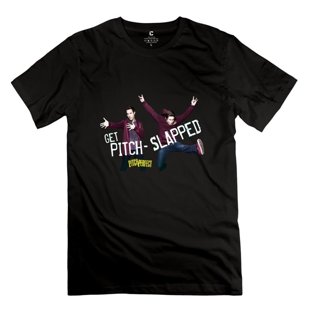AOPO O-Neck Pitch Perfect 2 Pitch SLAPPED T-shirts For Men