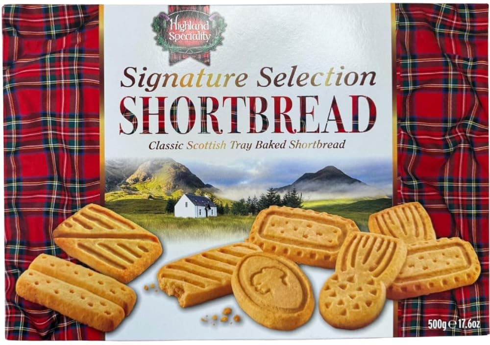 Highland Speciality Signature Shortbread Selection 500g – Luxury Scottish Shortbread Biscuit Gift