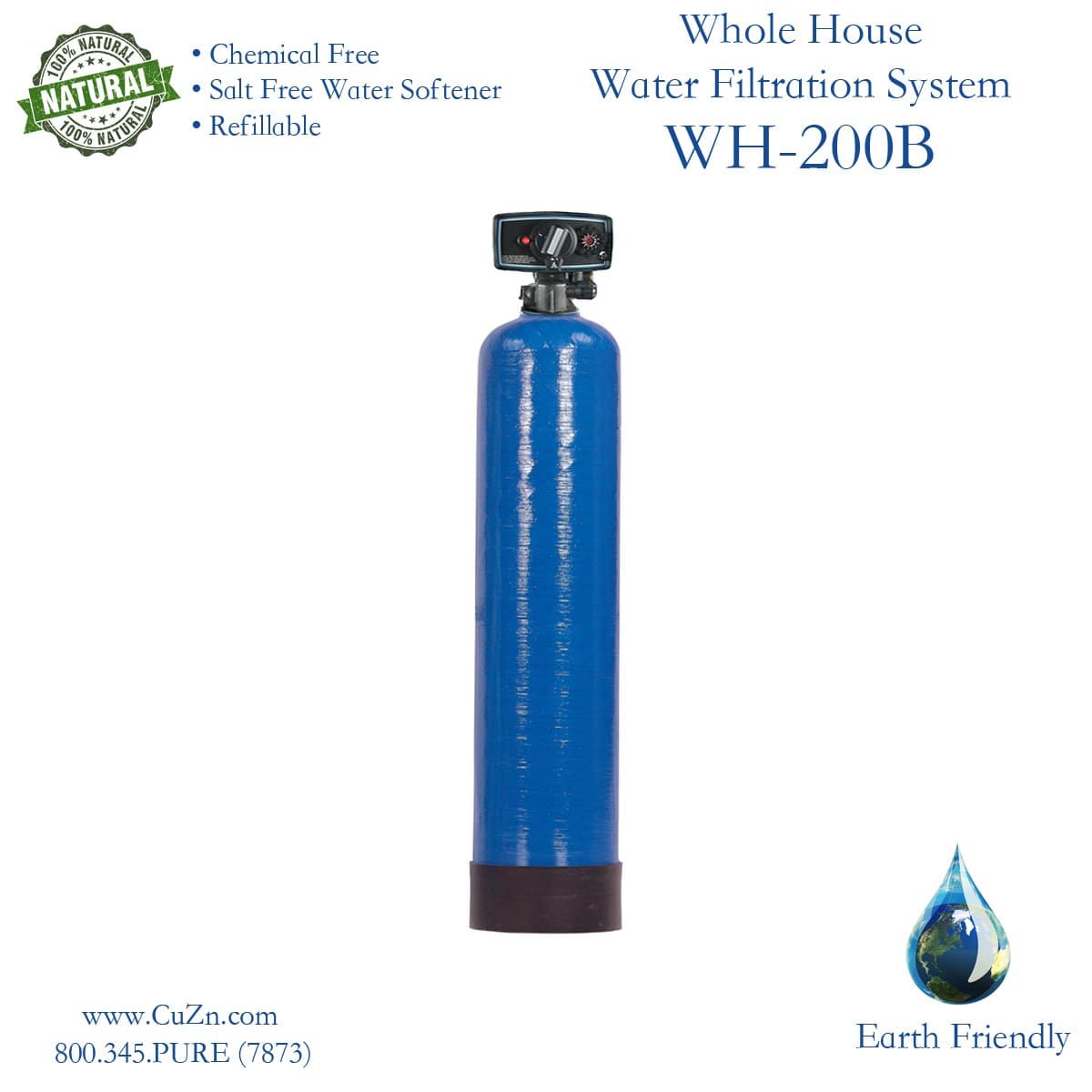 Single Tank Whole House Water Filtering System