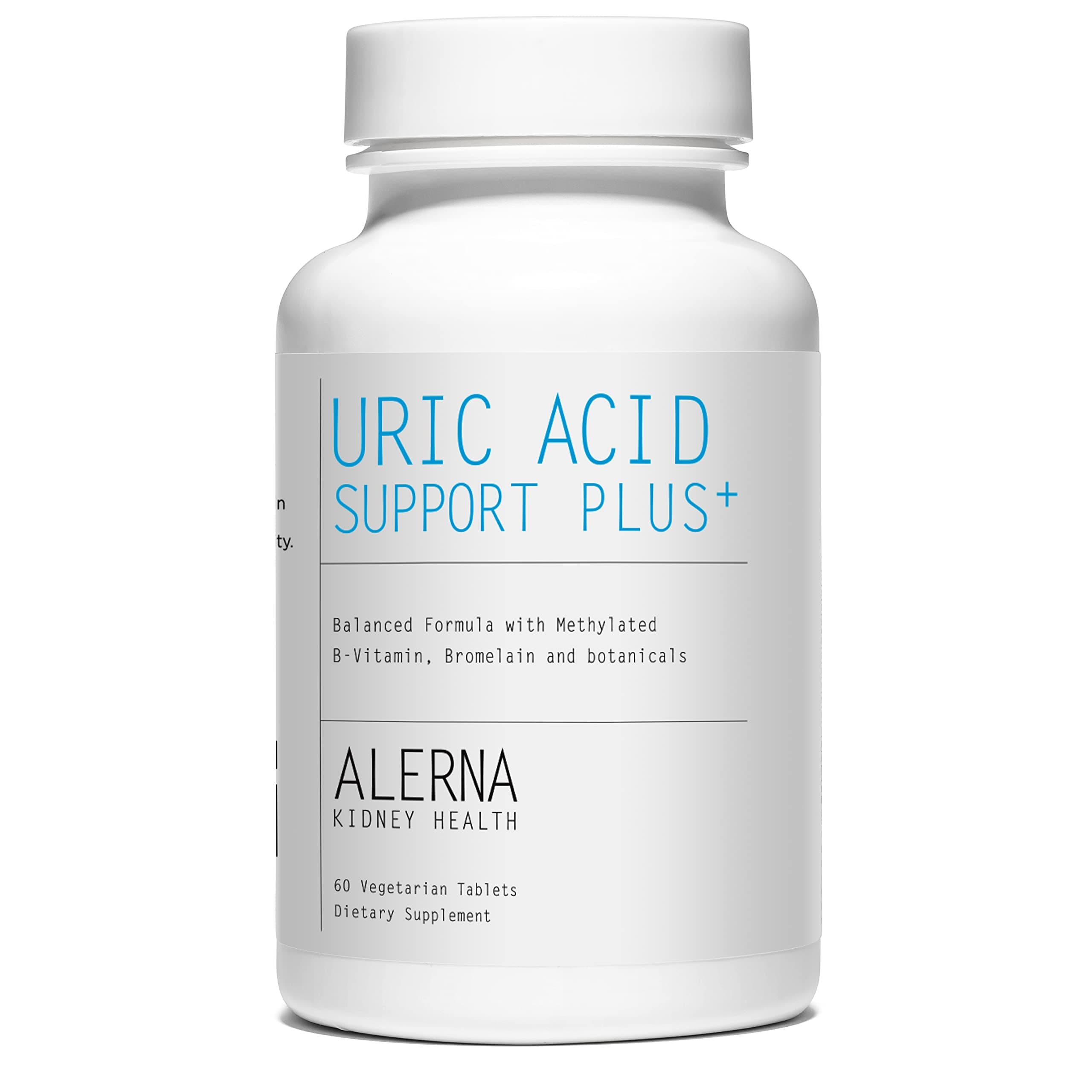 Uric Acid Support Plus - w/Methylated B-Vitamins, Tart Cherry, botanicals and More - Kidney Support, Uric Acid Cleanse, Joint Health - 60 Vegetarian Tablets
