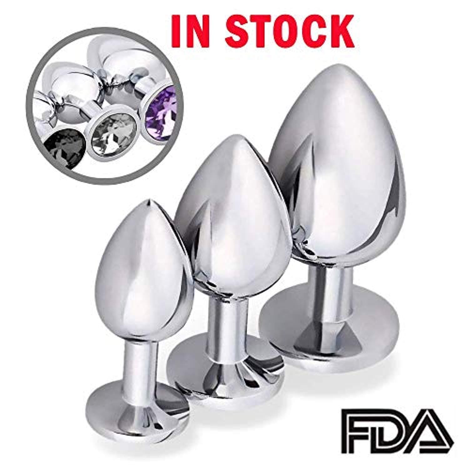 Mizzy Stainless Steel an~al Bu~tt P~lu~g-Trainer Pro~STA~te Ma~ssage for Male Female and Beginner Kit