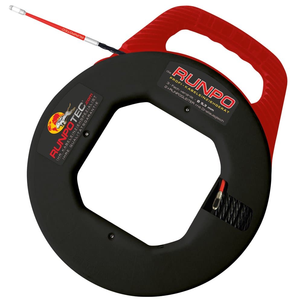 RunpotecRUNPO 5 10014 Cable Puller Set 30m, black red
