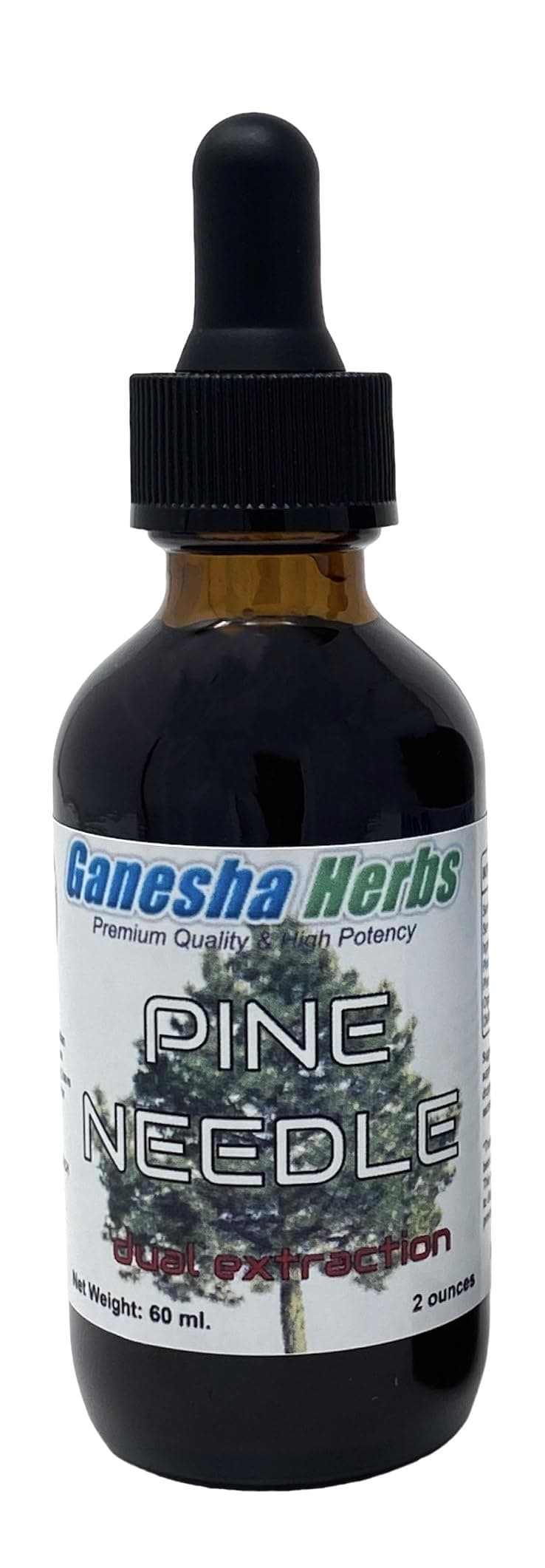 Pine Needle Liquid Tincture Herbal Liquid Dual Extract Shikimic Acid - 2 Oz