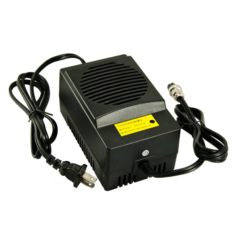 iMeshbean Super Fast Battery Charger Output 24V, DC 5A 3 Ports Inline Female Connector for Scooter E-Bike ATV