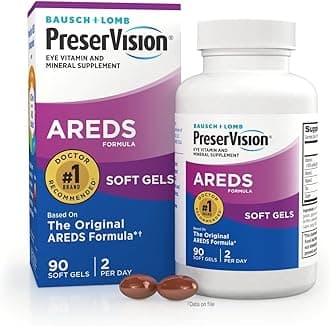 AREDS Eye Vitamins, Multivitamin with Copper, Vitamin A, C & E, Zinc Supplements, 90 Softgels