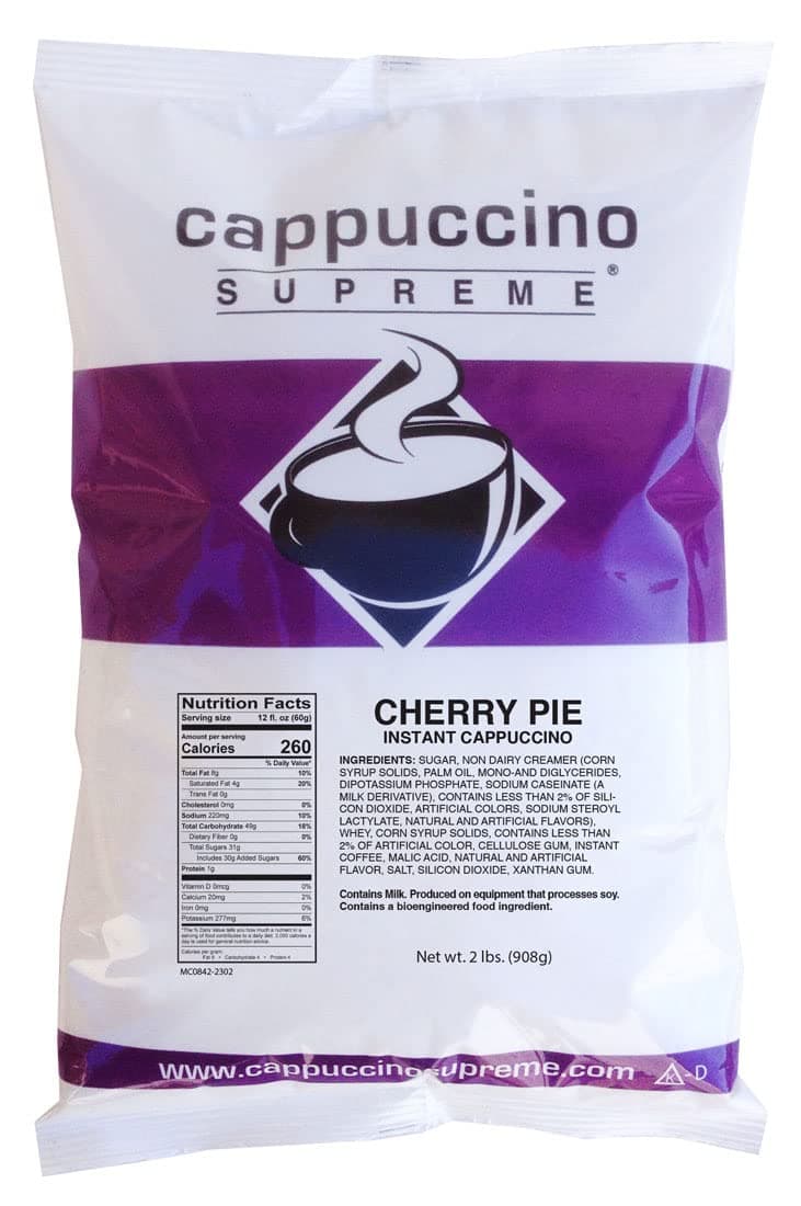 Cappuccino Supreme Cherry Pie 2 lb bag Instant Cappuccino Mix