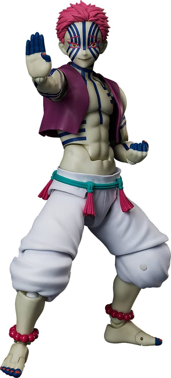 Demon Slayer: Kimetsu no Yaiba: Akaza Figma Action Figure, Multicolor