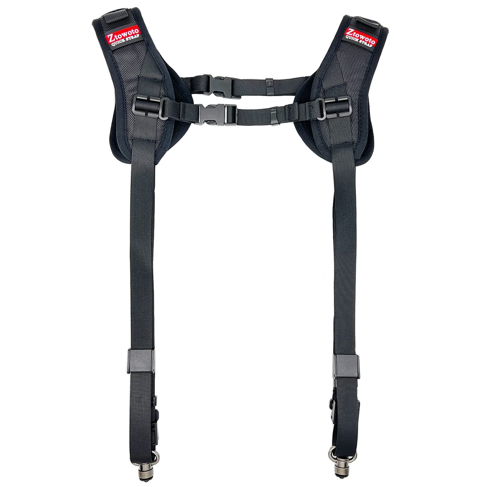 Camera Shoulder Double Strap Harness Quick Release Adjustable Dual Camera Tether Strap and Safety Tether for DSLR SLR Camera
