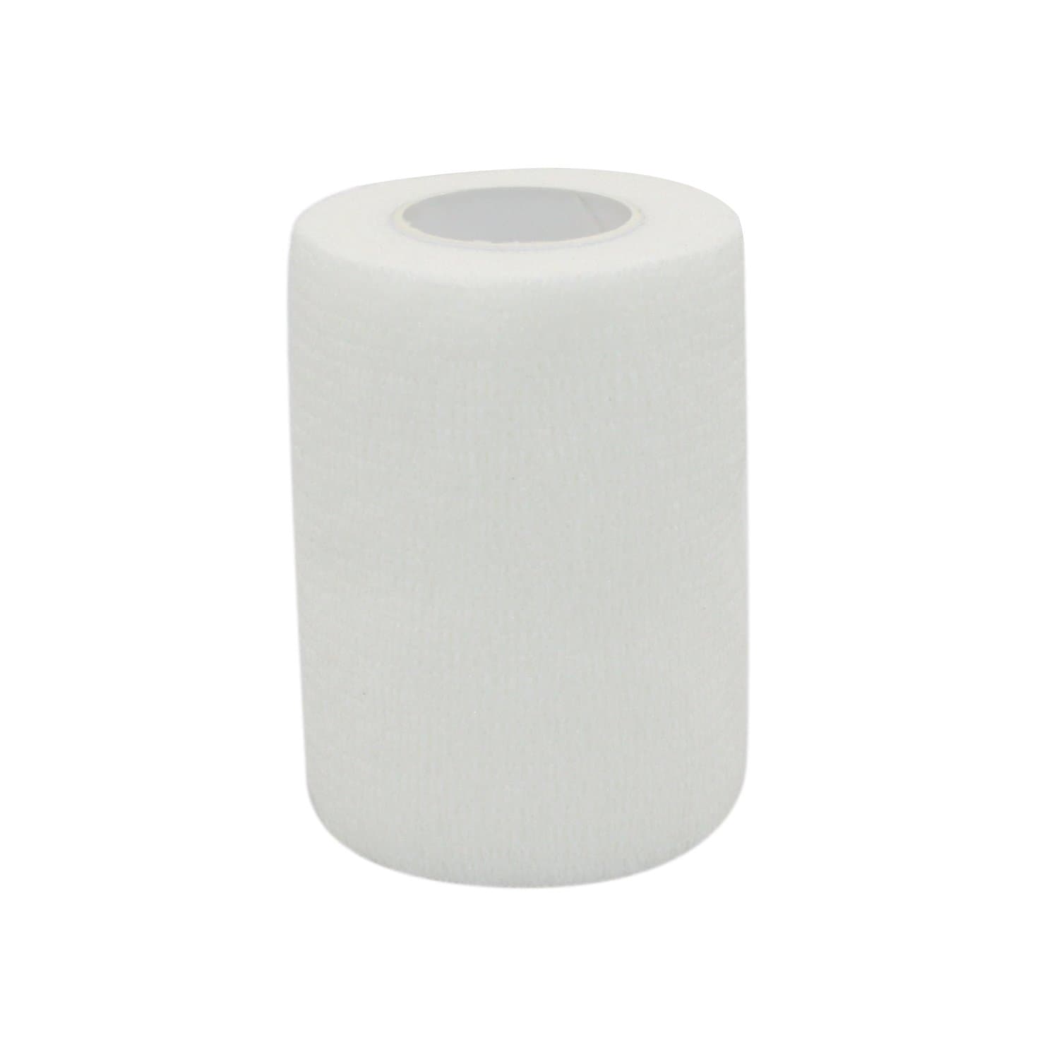 Self Adhesive Bandage Wrap 3" x5 Yards First Aid Stretch Sport Athletic Wrap Vet Tapes for Wrist Ankle Sprain and Swelling,White(6 Rolls)