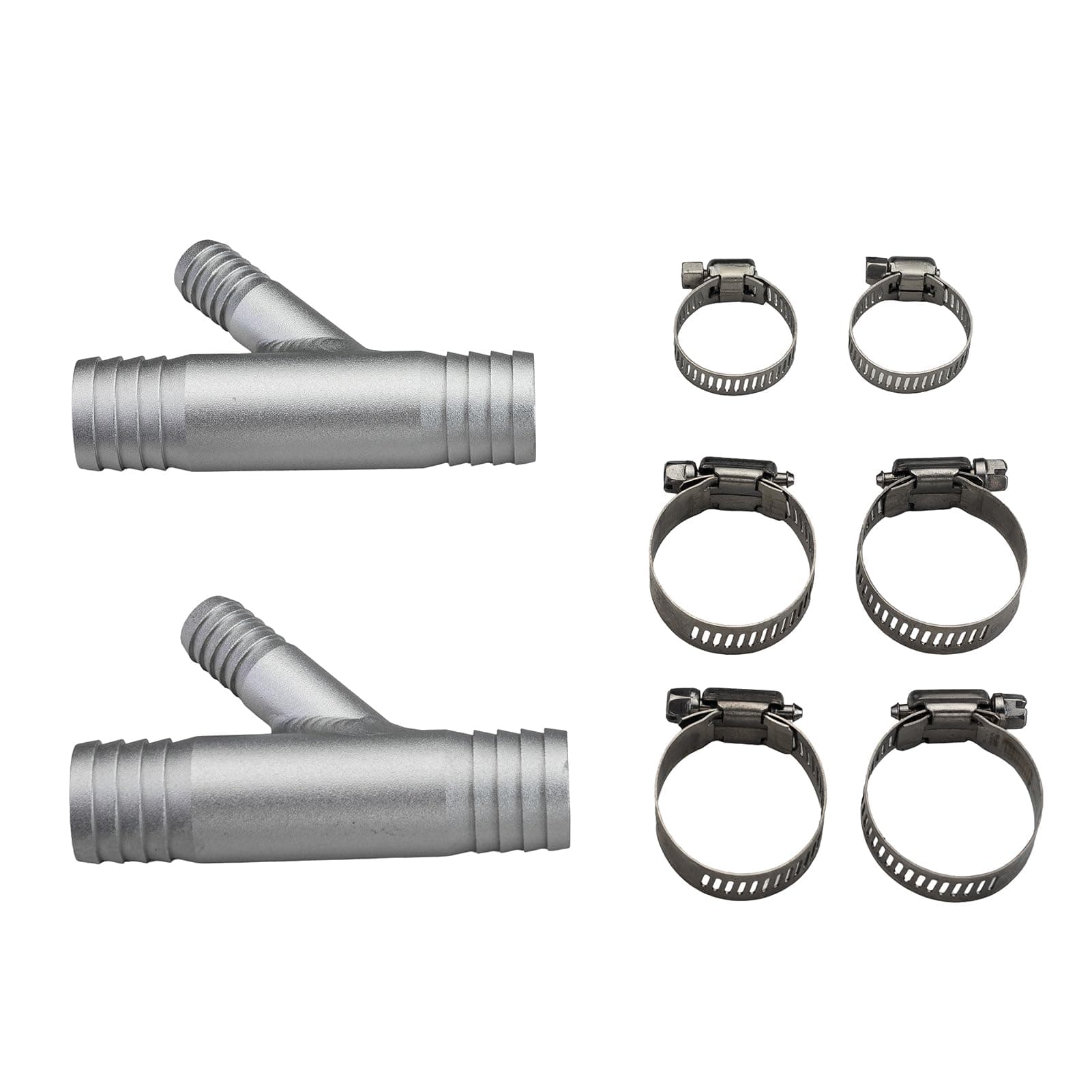Xintre 2 Pcs Cab Heater Y-Fitting 1 Inch to 5/8 Hose Clamp Heater Made from Aluminum Compatible with UTV CAN AM RZR SXS Polaris Yamaha Honda