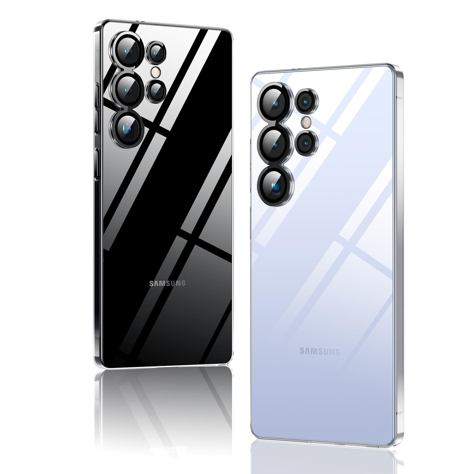 Slim Designed for Samsung Galaxy S25 Ultra Case,Paper-Thin Transparent Finish Skin Back Case [Non Yellowing] Ultra Protective Cover with Camera Protection 6.9 Inch for Men Women (Clear)