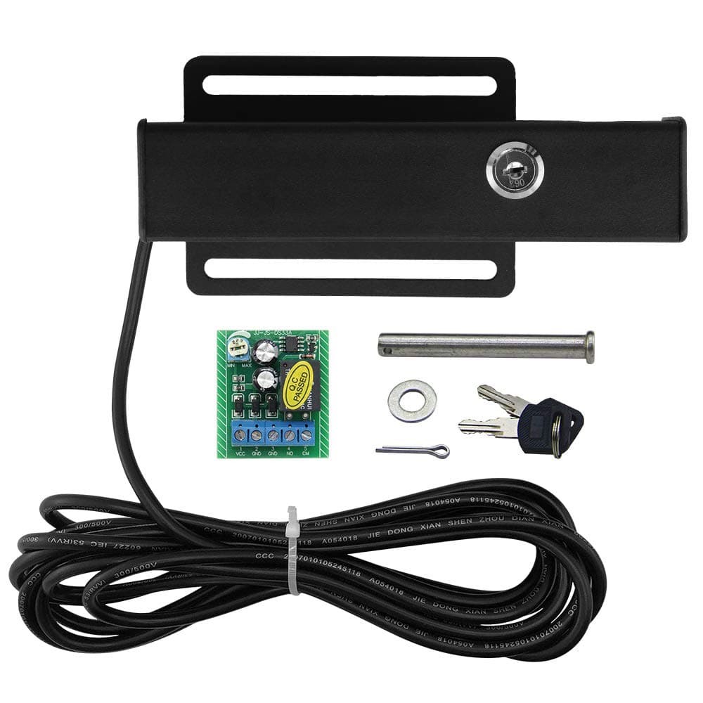 X X-HOUSE Automatic Electric Gate Lock for Swing Gate Opener Automatic Gate Lock with Control Board AC/DC 12-24V for Multi Gate Door Opener Lock