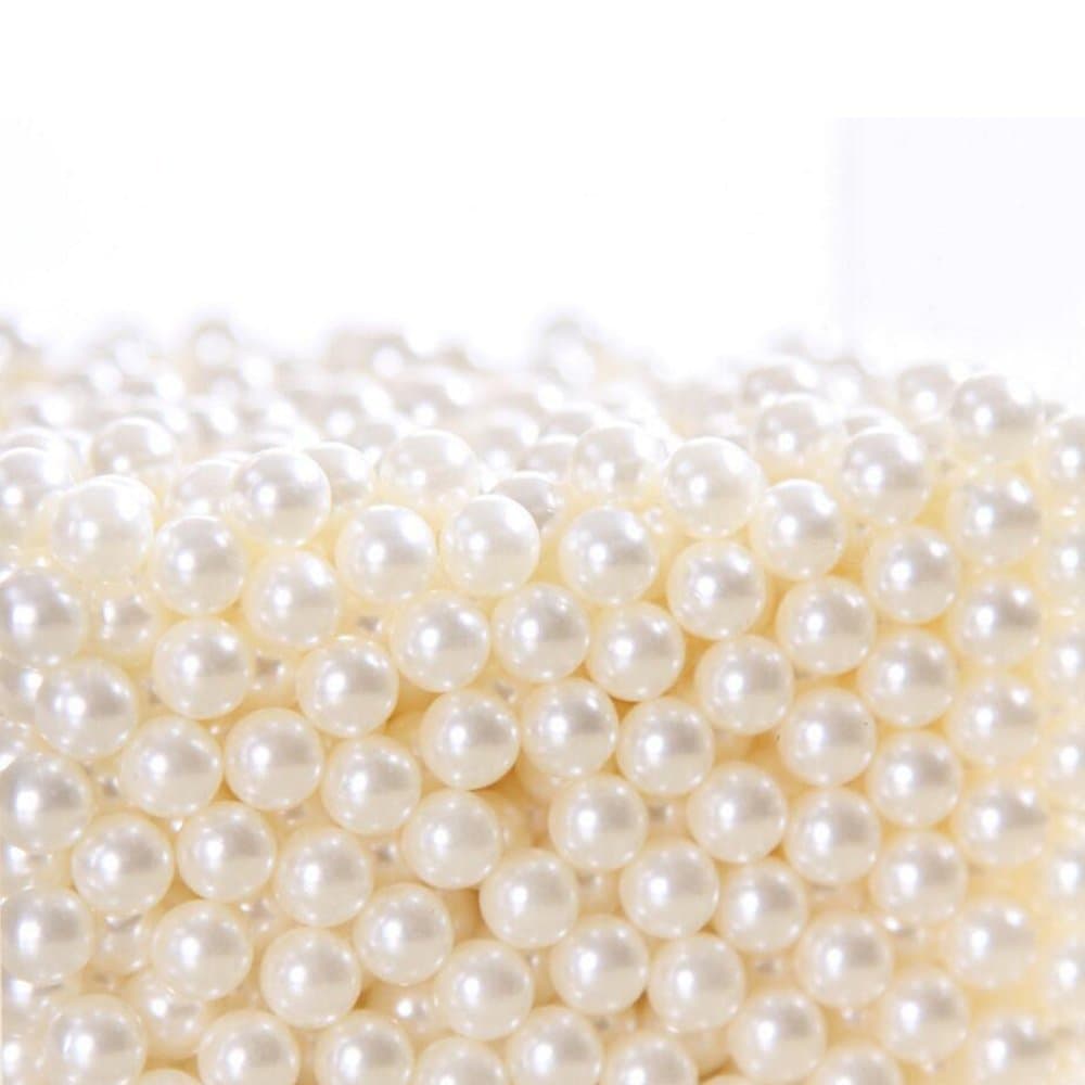 Makeup Beads for Brushes,AIYoo Art Faux Pearls 1500 pcs for Lipstick, Mascara, Eyeliner,Makeup Brush Holder Organizer, Highlight Plastic Round Pearls,Diameter 8mm