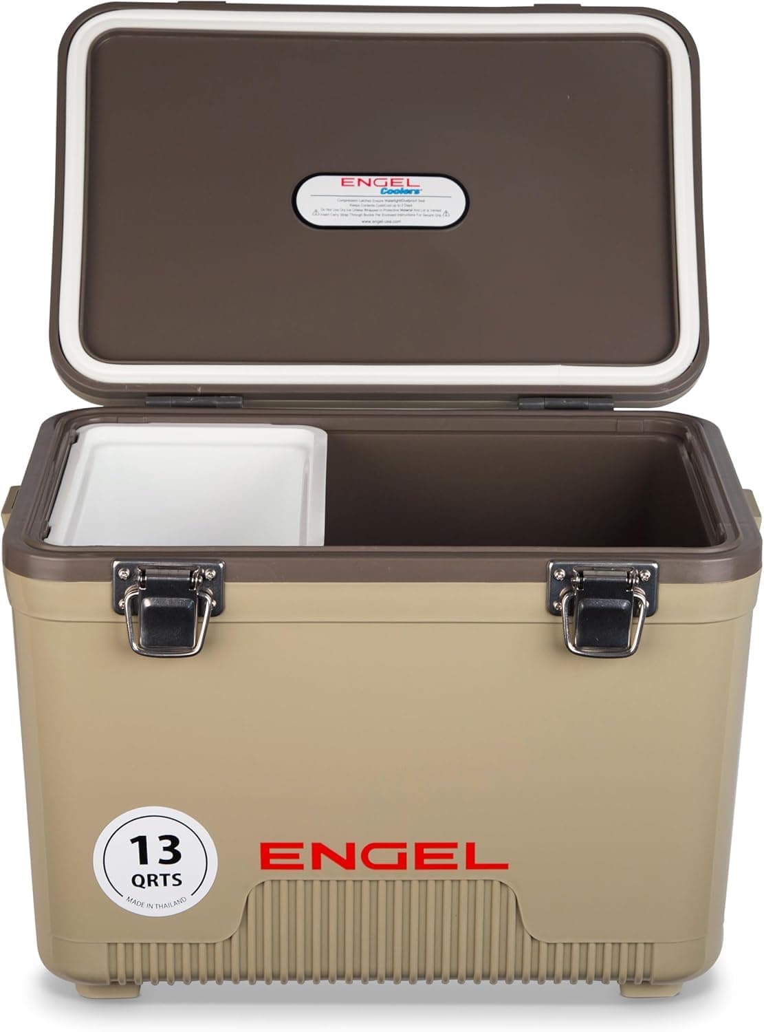 ENGEL 13qt Leak-Proof, Air Tight, Drybox Cooler and Small Hard Shell Lunchbox for Men and Women